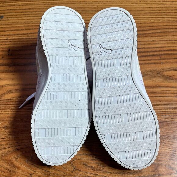 Puma Woman’s White Carina Bubble Dye Low Casual Sneaker Sz 7.5 - Picture 5 of 12
